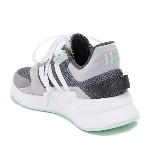 Adidas Run90s Sneakers Gray White Mint Green - Picture 8 of 9
